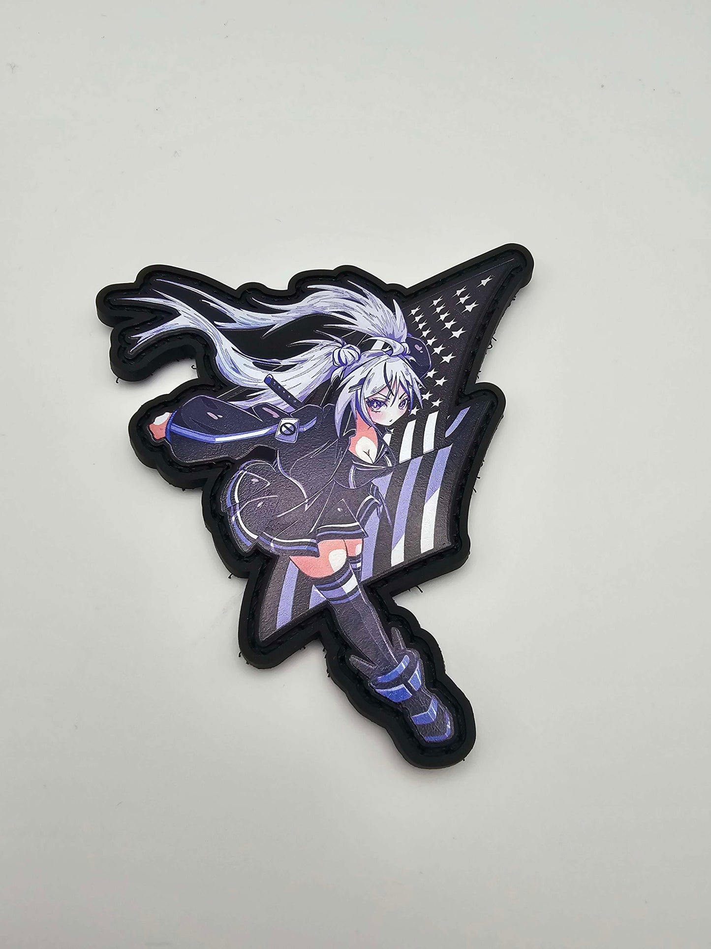 Dooboo Flag Girl velcro patches