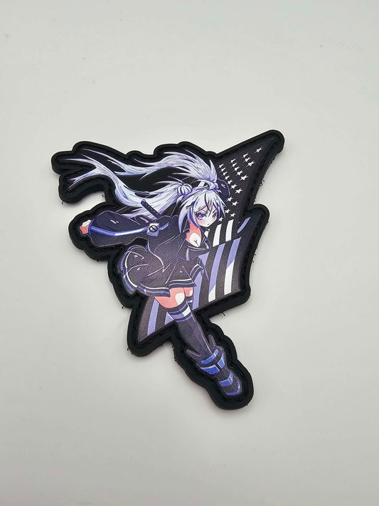 Dooboo Flag Girl velcro patches