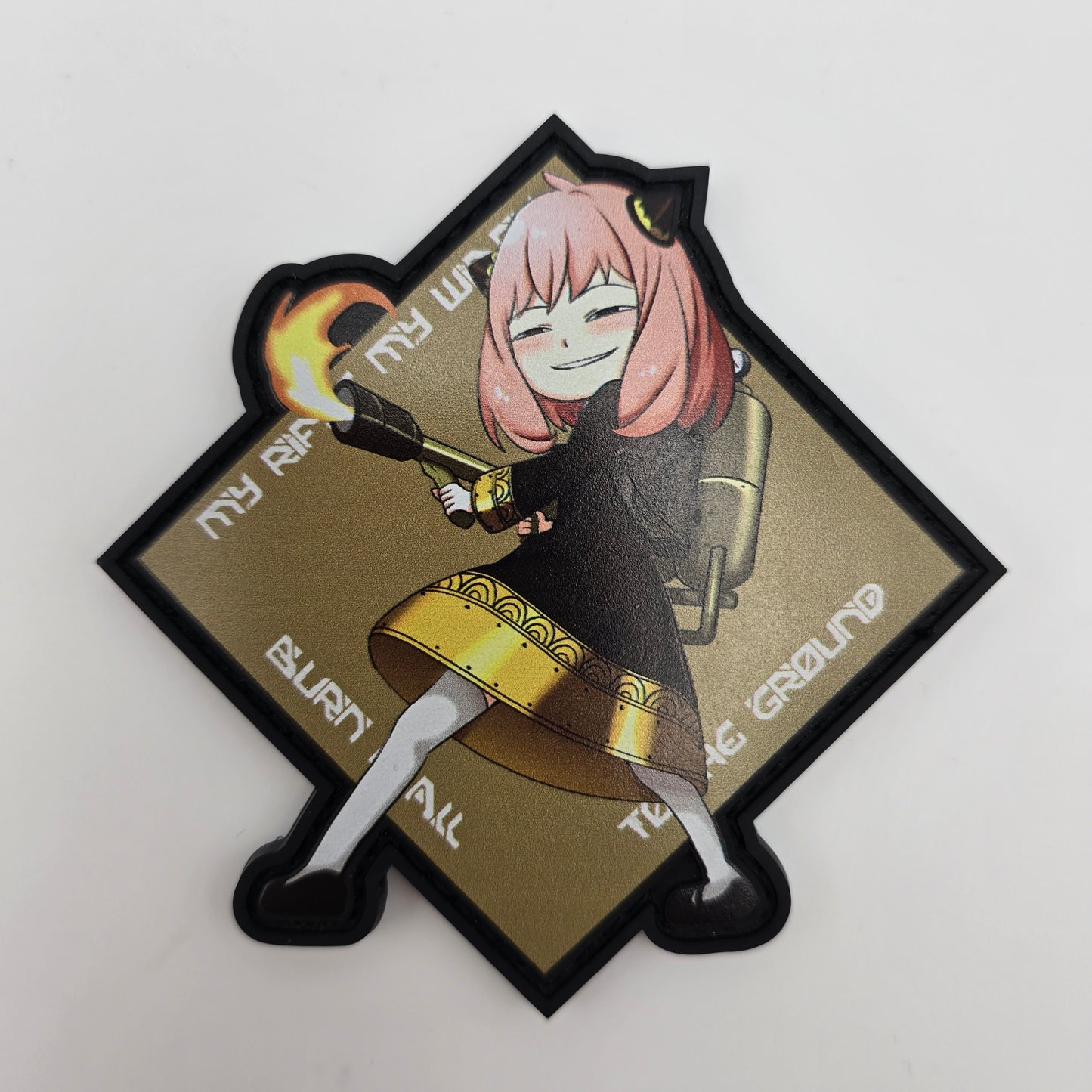 Anya Flame velcro patches