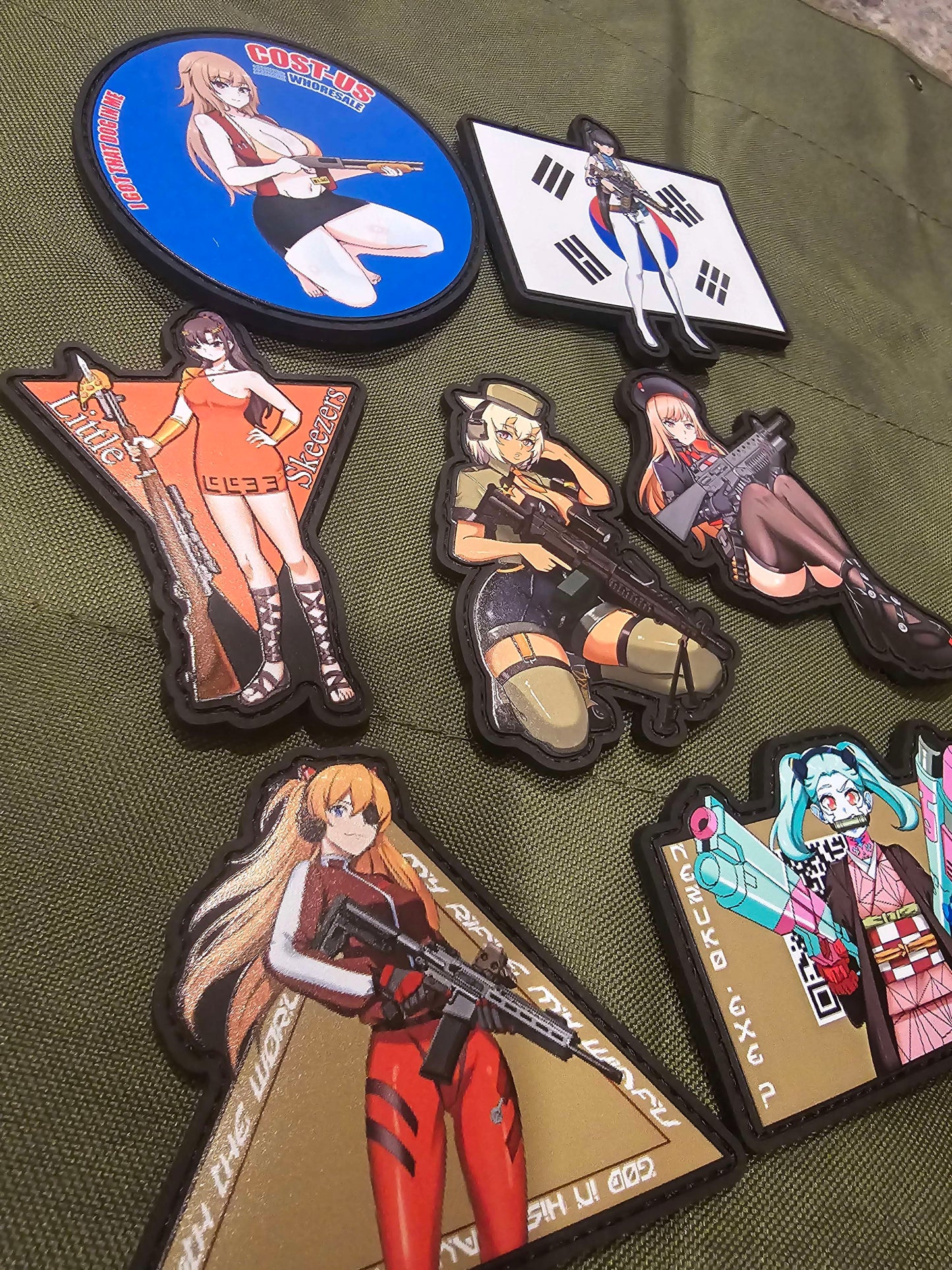 Asuka velcro patches (B grade)