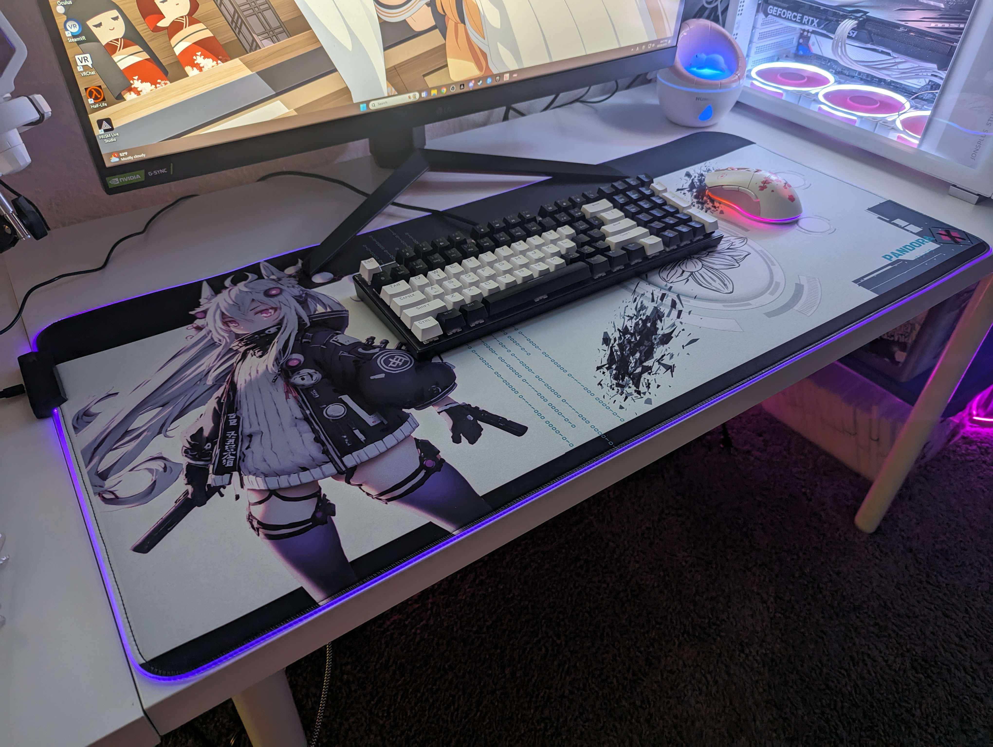 RGB Mouse Pad Cyberware Cat – Pandora-X