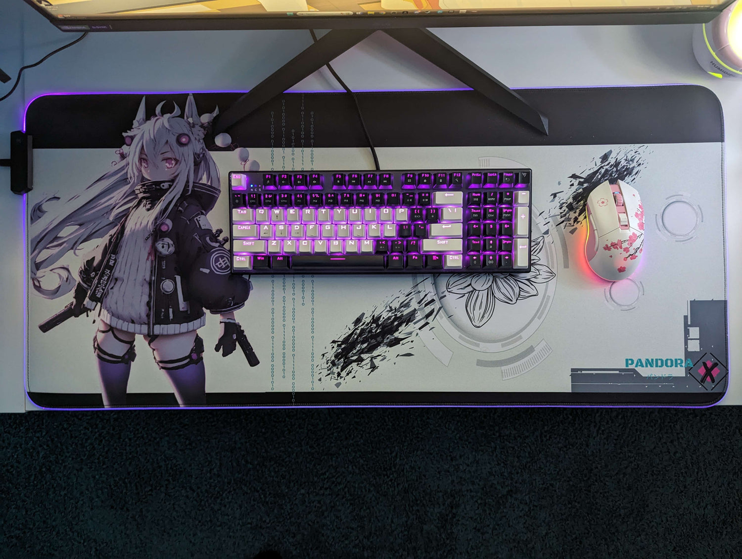 RGB Mouse Pad Cyberware Cat – Pandora-X