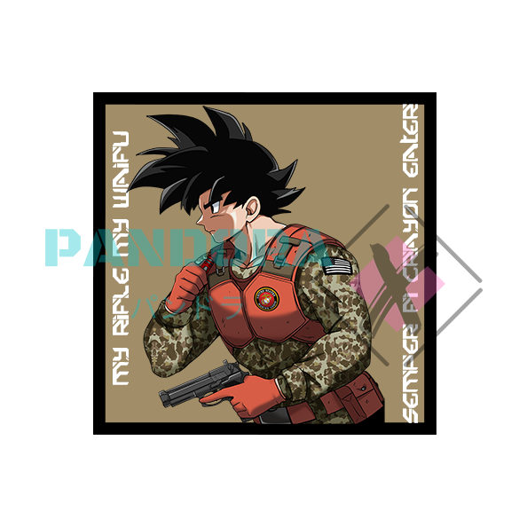 Goku USMC velcro patches