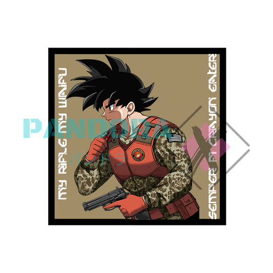 Goku USMC velcro patches
